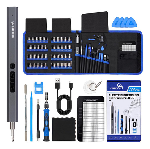 Kit De Destornilladores Electricos De Precision De 144 Pcs