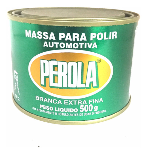 Massa De Polir Automotiva Branca Extra Fina Pérola 500g