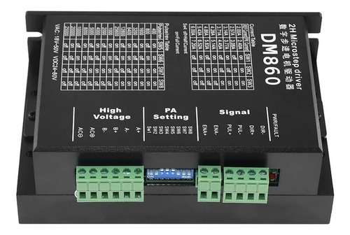 Kit C/ 3 Driver Dm860h Cnc Motor Passo 7.2a 80v C/ Cooler