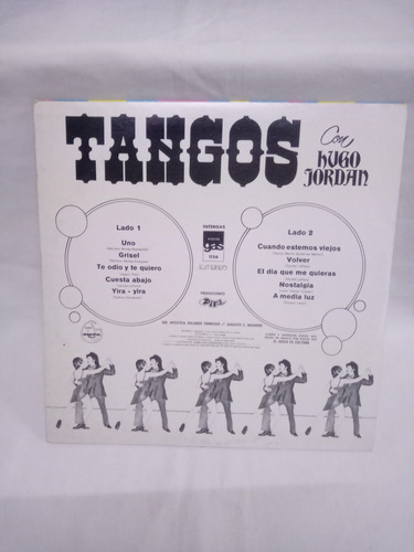 Lp Tangos Con Hugo Jordan Gas 1978 Vinil Azul Autografiado (Usado)