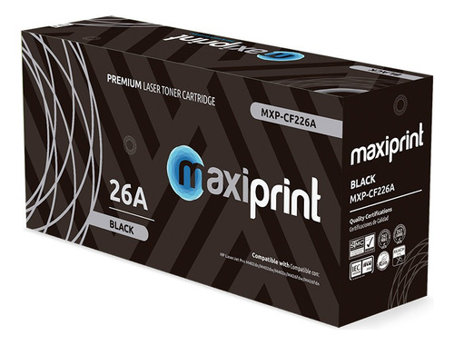 Toner Maxiprint Compatible Hp 26a - Canon Crg-052 Negro