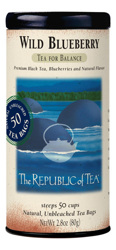 The Republic Of Tea - Té Negro Con Sabor A Canela Y Ciruel.