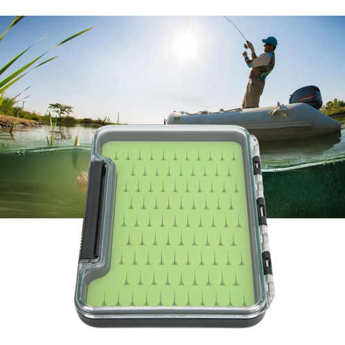 Caja De Pesca Con Mosca Portátil Transparente Resistente Al