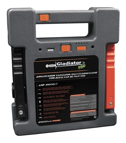 Cargador Arrancador Baterias 24000mah Amf 81000/1 Gladiator