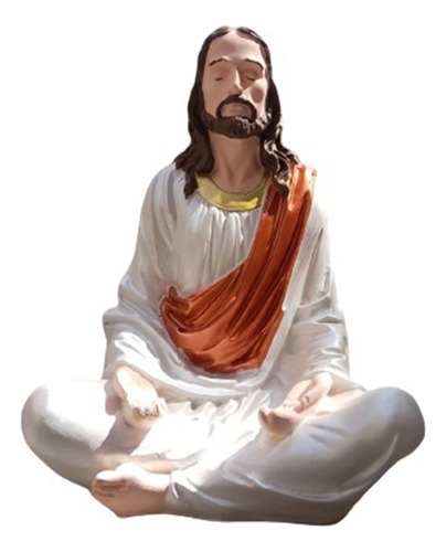 Jesús Jesucristo Meditando Sentado  Decoración Hogar