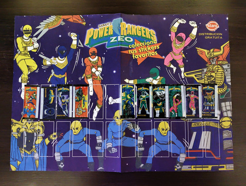 Album Stickers Power Rangers Zeo Coleccion Stani (Usado)