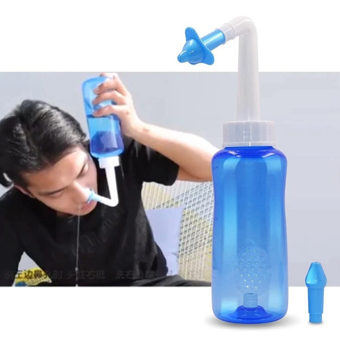 Limpador De Nariz/lavagem Nasal Eficiente 300ml 2 Bicos