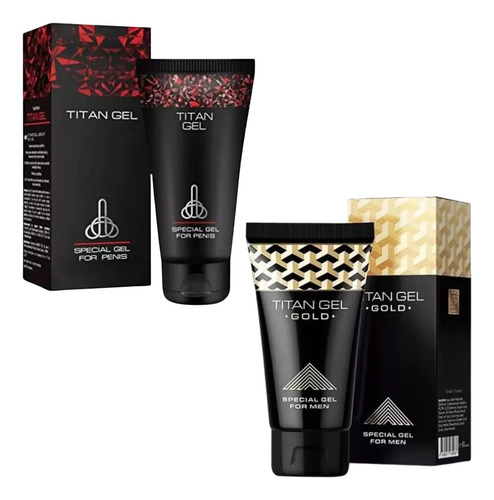 Pack Titan Gel Gold + Titan Gel Black Crecimiento Del Pne N/a