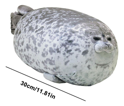 Peluche De Almohada De Muñeca Con Foca Realista-30cm
