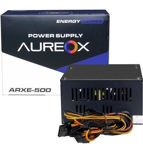 Fuente  Aureox Arxe-500w  Con  Caja  Black 