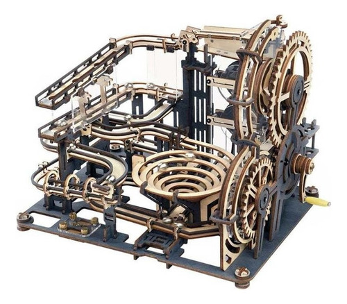 Z 3d Marble Run Madera Modelo Rokr Lga01 294pcs X