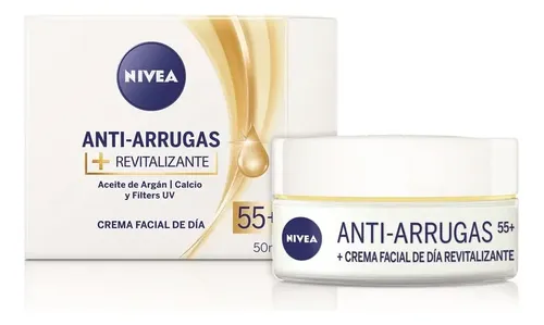 Nivea 55+ Creme facial revitalizante anti-rugas 50ml | MercadoLivre