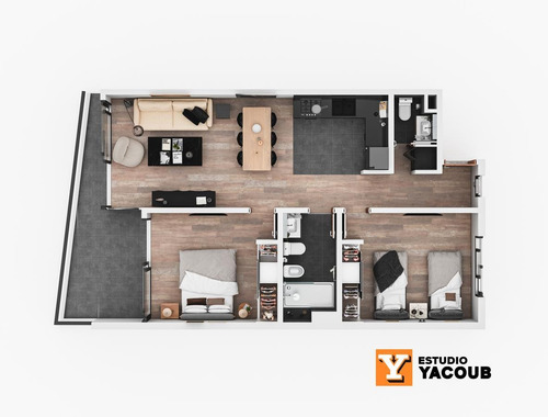 Imagen 25 de 30 de Departamento Venta 1 Dormitorio 1 Baño Balcón 45 Mts 2 Totales - La Plata-pozo-emprendimiento.