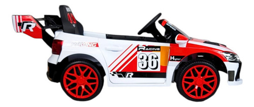 Montable Electrico Para Niños Carro Rally Con Control Color Rojo