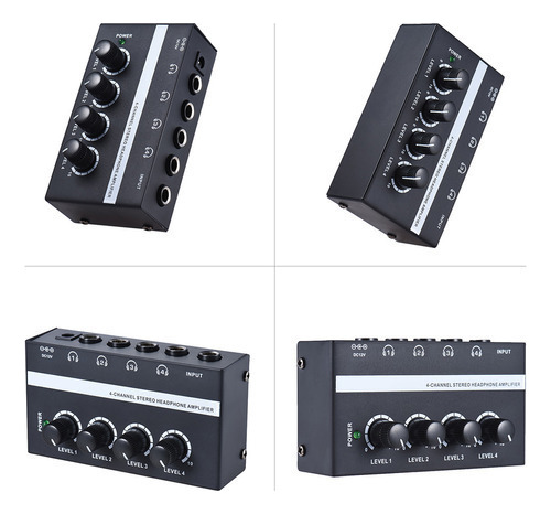 Amplificador De Audio, Auriculares, Adaptador De Corriente