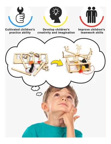 Stem Kits Poraxy 4 En 1, Ciencia De La Construcción En Mader