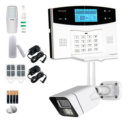 Kit Zonex Alarma Wifi&gsm Inalambrica Bullet 4mp Exterior