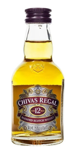 Whisky Chivas Regal 12 Anos Miniatura 50ml Produto Original