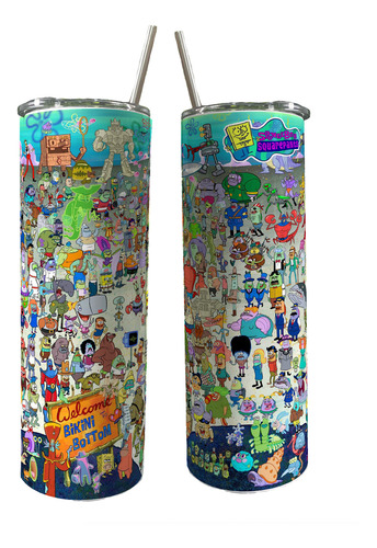 Termo Vaso Bob Esponja Patricio Inoxidable Varios Modelos