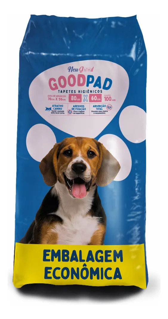 Tapete Higiênico Good Pads 80x60cm 100 Unidades Descartável Cães Pequenos