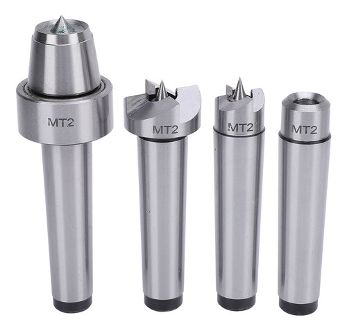 Wood Lathe Drive Center Set 4 Pcs Spur Cup Mt2 Live And