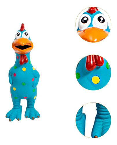 Juguete De Pollo Chillón Con Sonido Para Niños Y Azul