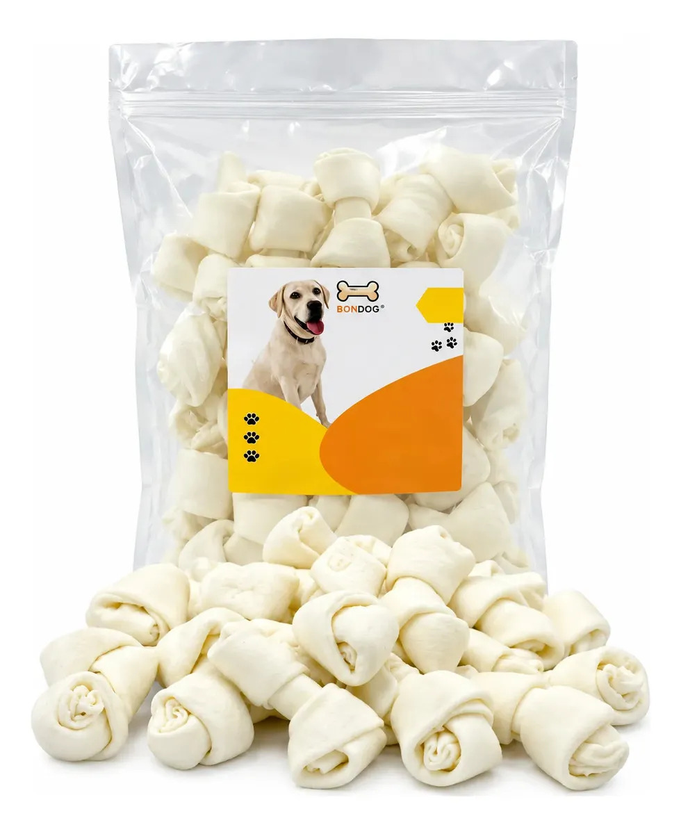 30 Huesos De Carnaza Natural (6-7cm) razas pequeñas