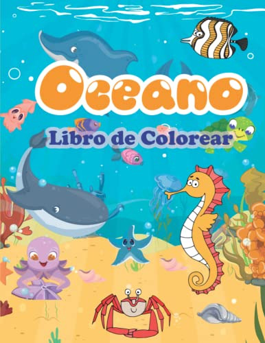 Oceano Libro De Colorear: Para Niños Niñas De 4 A 8 Años 8 5