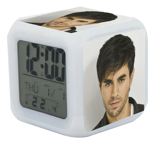 Reloj Despertador Enrique Iglesias Con Luz Led