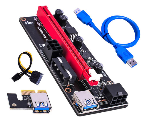 Pci-e 1x A 16x Tarjeta De Adaptador De Extensión Azul