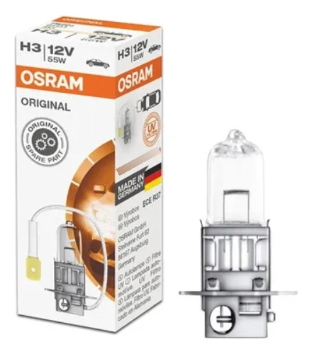 Lâmpada H3 Osram 12v 55w Farol Original Made In Germany 6415