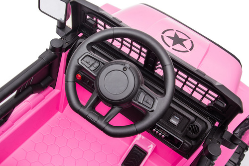 Carrito Electrico Montable Todo Terreno Racing Explora Mp3 Color Rosa Chicle