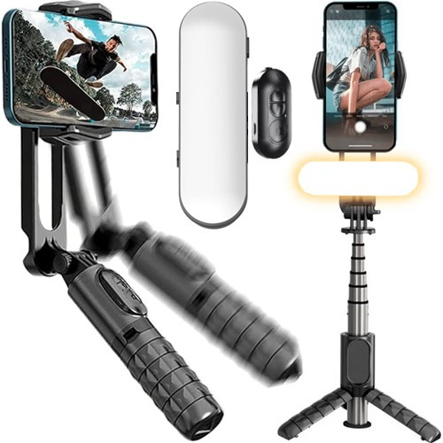 Gimbal Para Celular Cámara Bluetooth + Trípode + Palo Selfie