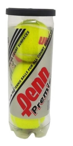 Imagen 1 de 6 de Tubo Penn 3 Pelotitas Tenis Padel Court One Pelotas Entrenamiento Tennis Paddle