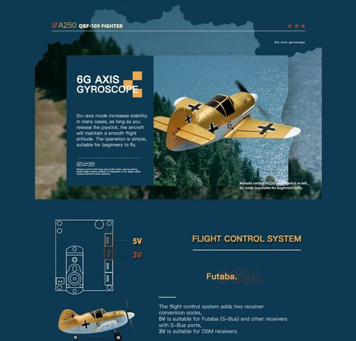 Avión Rc Wltoys A250 2,4g 4ch 6g/3d