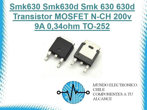 Smk630 Smk630d Smk 630 630d Transistor Mosfet N-ch 200v 9a