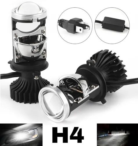 cars bombillos led h4 lupa foco