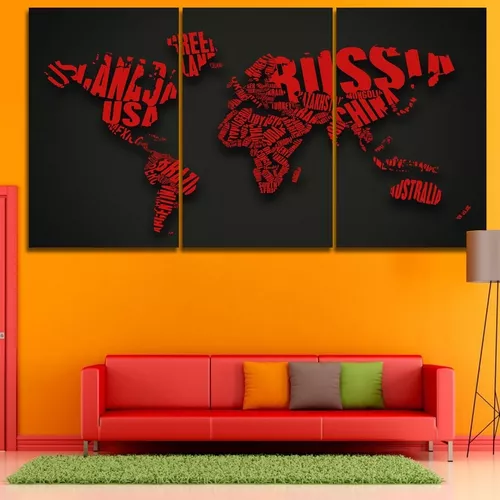 Vinilo Decorativo Mapa Mundial Mapamundi Pared Grande 1.5x80 - $ 17.100