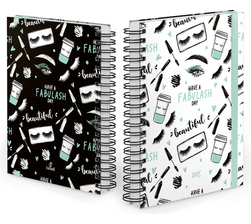 Agenda Comercial Plus Salão De Beleza Serviços Verde 18x25cm Ano 2025