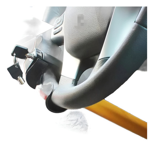 Traba Volantes Anti Robo Seguirdad Auto Tipo T Con 2 Llave