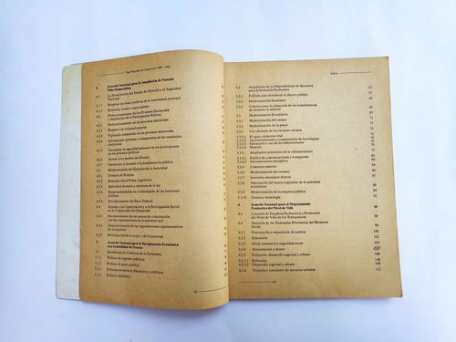 Libro Plan Nacional De Desarrollo, 1989-1994 167b9 (Usado)