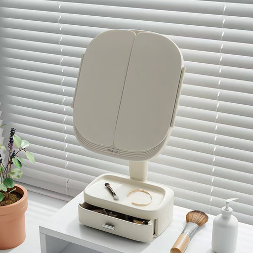 Espejo De Maquillaje Con Luz Led Tactil Niveles Ajustable
