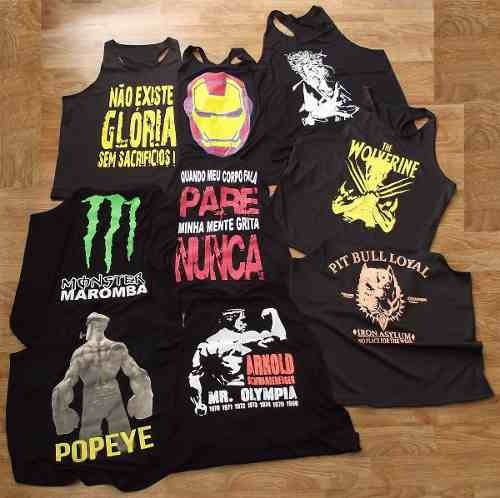 Imagem 3 de 10 de Kit 10 Regatas Cavada Masculina Academia Musculação Fitness