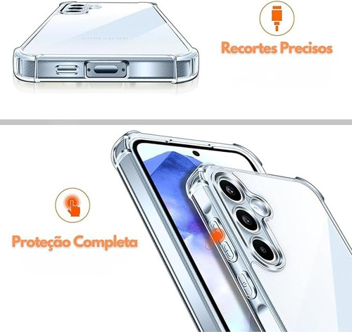 Capa + Película Compatível Com Celular Samsung A55
