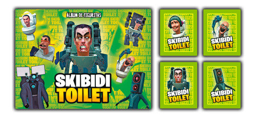 Album Skibidi Toilet: Pack Album + 80 Sobres - Original