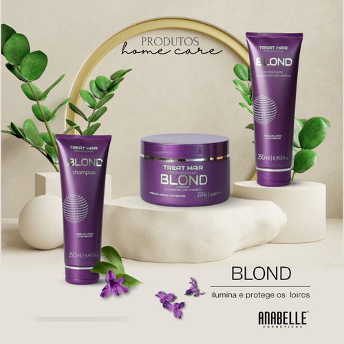 Shampoo Profissional Anabelle Blond Matizador Roxo Desamarel