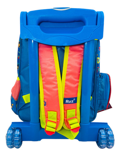Mochila Paw Patrol Kinder Marshall Color Azul Diseño De La Tela Mod2