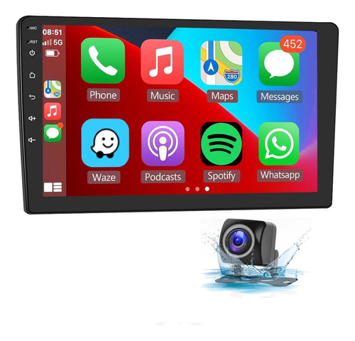 Autorradio Android 9 Pulgadas Carplay + Android Auto Usb Bt