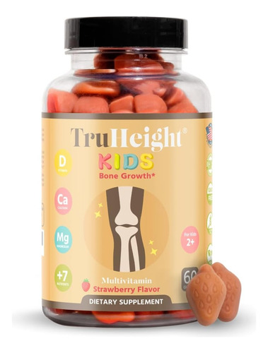 Vitaminas Naturales Truheight Para Niños +2 - Crecimiento