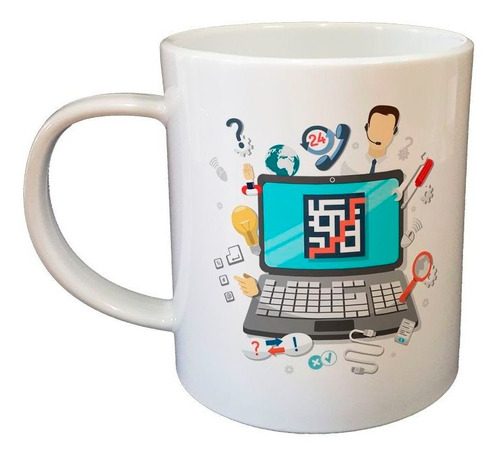 Taza De Plastico Soporte Tecnico De Ti Informatica